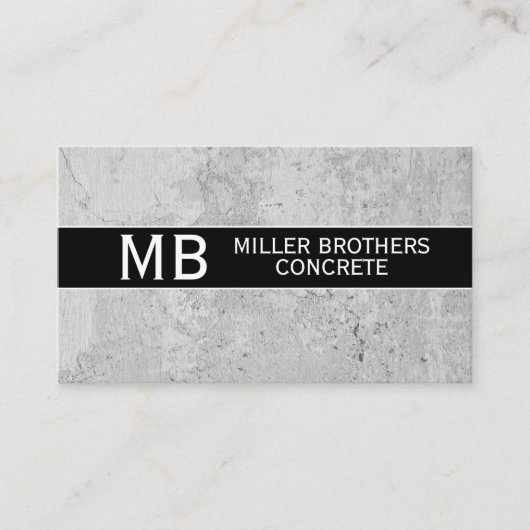 Concrete constructiemateriaal — Sjabloon Visitekaartje (Voorkant)