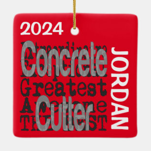 Concrete Cutter Extraordinaire CUSTOM Keramisch Ornament