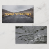 Concrete distributeurs Cement Paving Construction Visitekaartje (Voorkant / Achterkant)