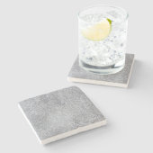 Concrete donkergrijze stone wandtextuurpatroon stenen onderzetter (Zijkant)