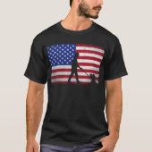 Concrete Finisher Amerikaanse vlag Patriottisch T-shirt (Voorkant)