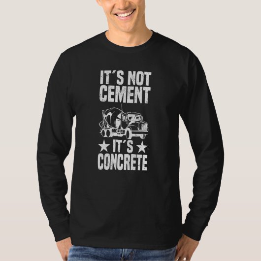 Concrete Finisher Construction Worker Laborer Ceme T-shirt (Voorkant)