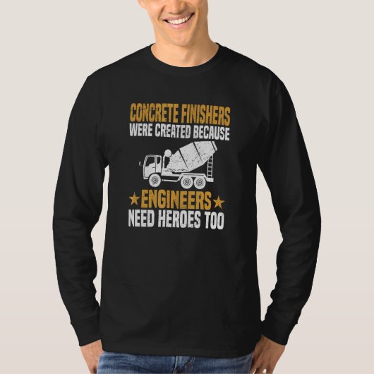 Concrete Finisher Construction Worker Laborer Ceme T-shirt (Voorkant)