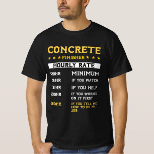 Concrete finisher Uurly-cadeau Cementmixer T-shirt