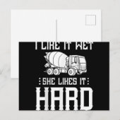 Concrete Finisher Worker Cement Mixer Truck Driver Feestdagenkaart (Voorkant / Achterkant)