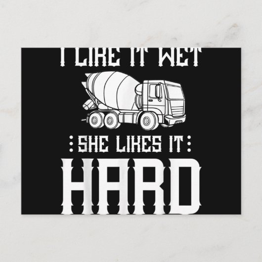 Concrete Finisher Worker Cement Mixer Truck Driver Feestdagenkaart (Voorkant)