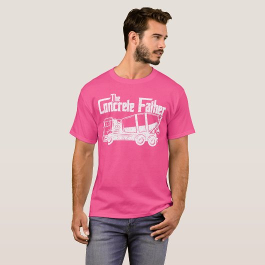 Concrete Finisherhe Concrete Father Constructions  T-shirt (Voorkant volledig)