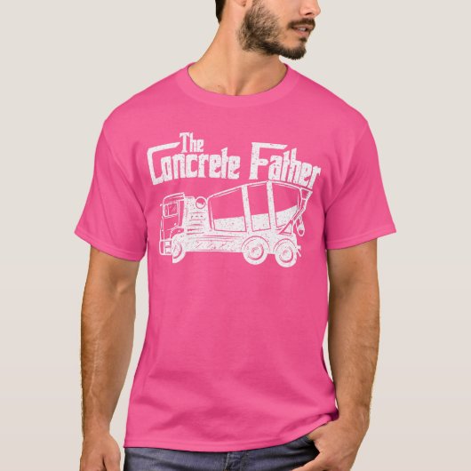 Concrete Finisherhe Concrete Father Constructions T-shirt (Voorkant)