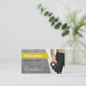 Concrete fitness Personal Trainer Foto Visitekaartje (Staand voorkant)