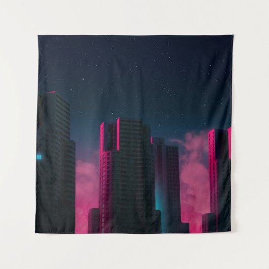 CONCRETE GEBOUWEN NAAR WITTE KLEUREN WANDKLEED (Voorkant)