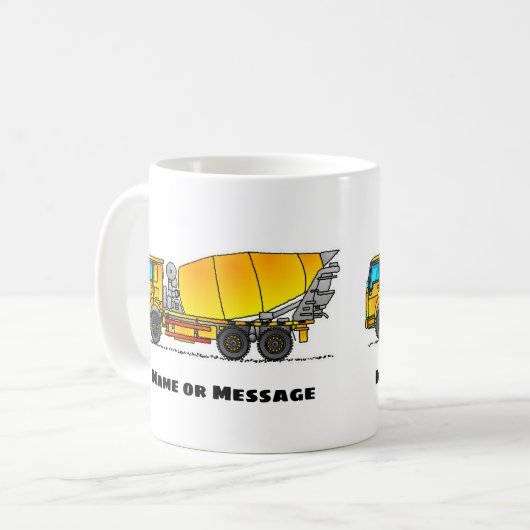 Concrete gemengde Mok, Mokken transportcement (Voorkant links)