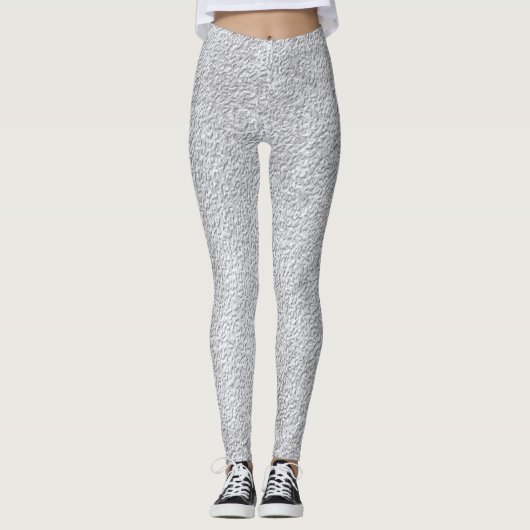 Concrete grijze stone wandtextuur leggings (Voorkant)