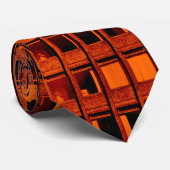 Concrete Kantoor blok - Diep Sinaasappel Stropdas (Opgerold)