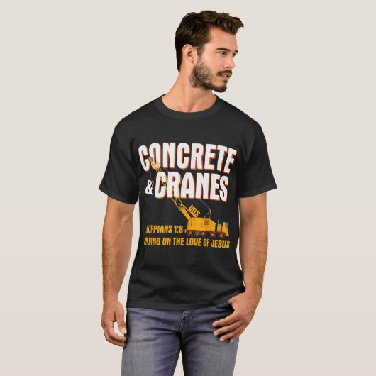 Concrete kranen VBS Building Love Jesus T-shirt (Voorkant volledig)