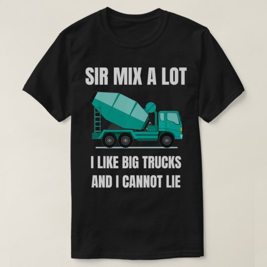 Concrete Mier Cement Mier Truck Driver Gift birt T-shirt (Design voorkant)