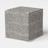 Concrete mijnbouw grijze cement sidewalk bedankdoosjes (Voorkant Zijde)