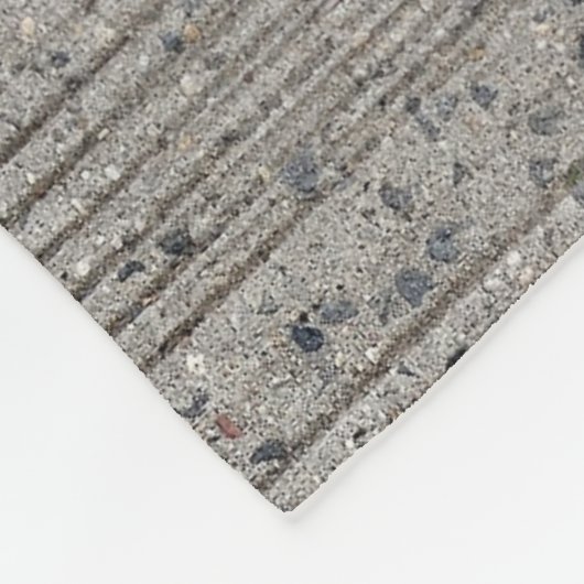 Concrete mijnbouw grijze cement sidewalk fleece deken (Hoek)