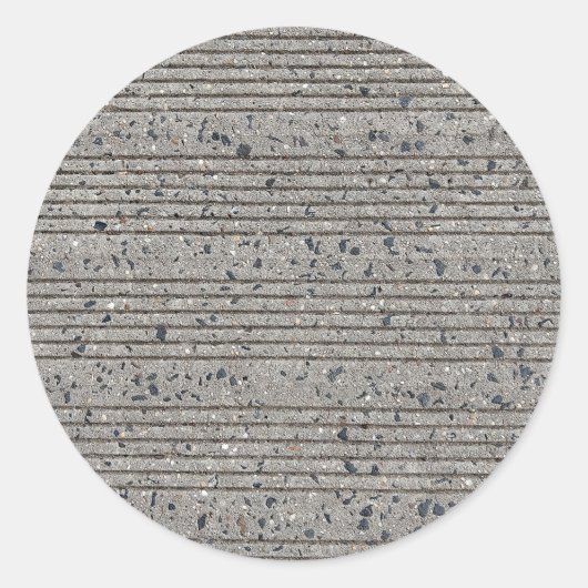 Concrete mijnbouw grijze cement sidewalk ronde sticker (Voorkant)