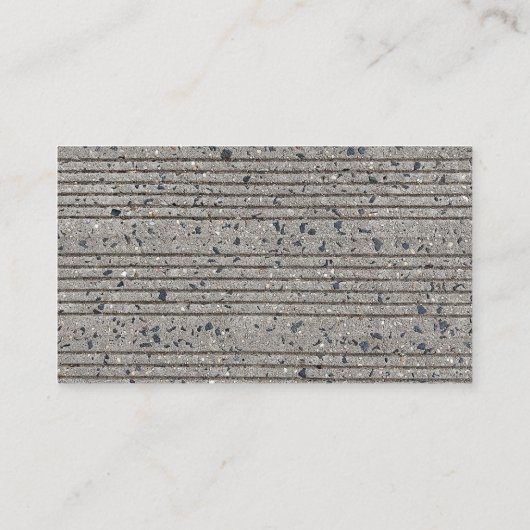 Concrete mijnbouw grijze cement sidewalk visitekaartje (Achterkant)