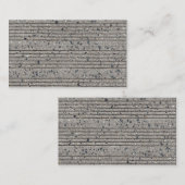 Concrete mijnbouw grijze cement sidewalk visitekaartje (Voorkant / Achterkant)