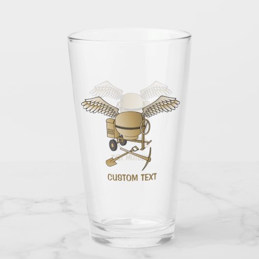 Concrete mixer beige glas (Achterkant)