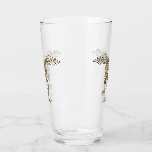 Concrete mixer beige glas (Links)