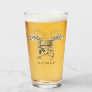 Concrete mixer beige glas