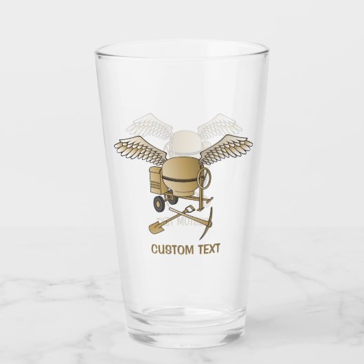 Concrete mixer beige glas (Voorkant)