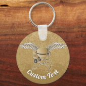 Concrete mixer beige Sleutelhanger (Voorkant)