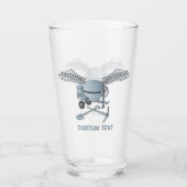 Concrete mixer Blue-Grey Glas (Achterkant)