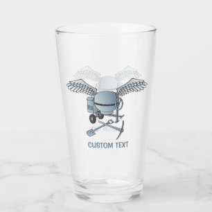 Concrete mixer Blue-Grey Glas