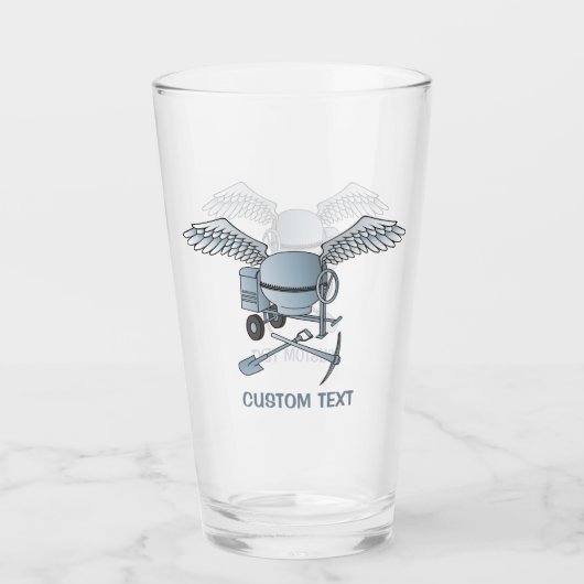 Concrete mixer Blue-Grey Glas (Voorkant)