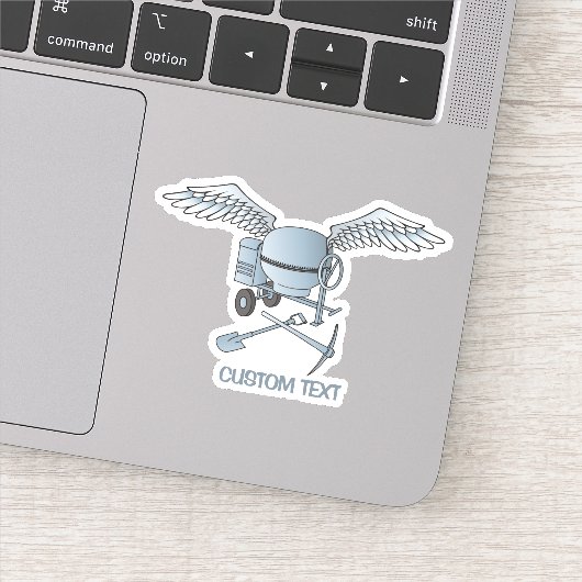 Concrete mixer Blue-Grey Sticker (Detail)