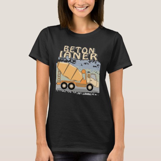 Concrete Mixer Construction Site Construction Work T-shirt (Voorkant)