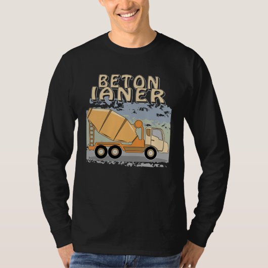 Concrete Mixer Construction Site Construction Work T-shirt (Voorkant)