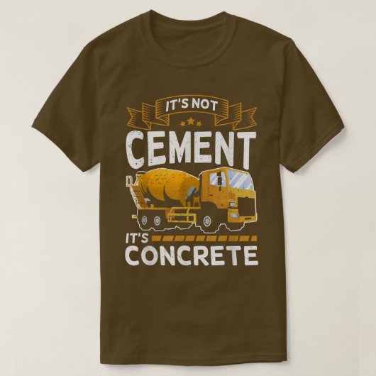 concrete mixer for truck driver - wet  t-shirt (Design voorkant)