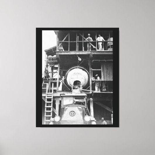 Concrete mixing Plant  foto Canvas Afdruk (Voorkant)
