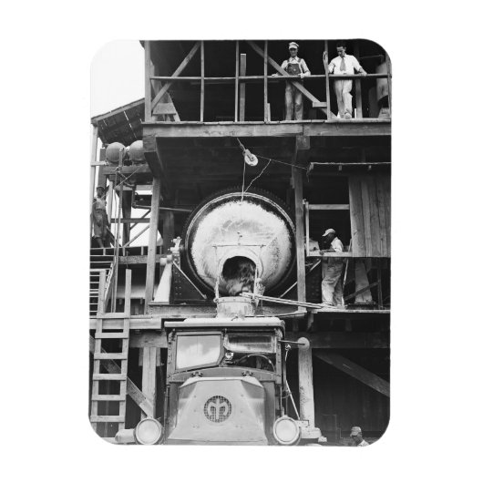 Concrete mixing Plant  foto Magneet (Verticaal)
