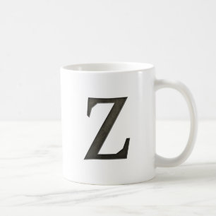 Concrete Monogram Letter Z Koffiemok