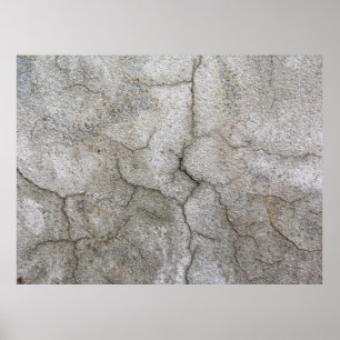 Concrete muur met kraakabstracte, architectuur, g poster