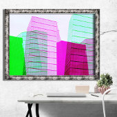 Concrete Oerwoud Abstracte bouwkunst Poster