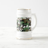 Concrete Oerwoud Camo Beer Stein Bierpul (Voorkant rechts)