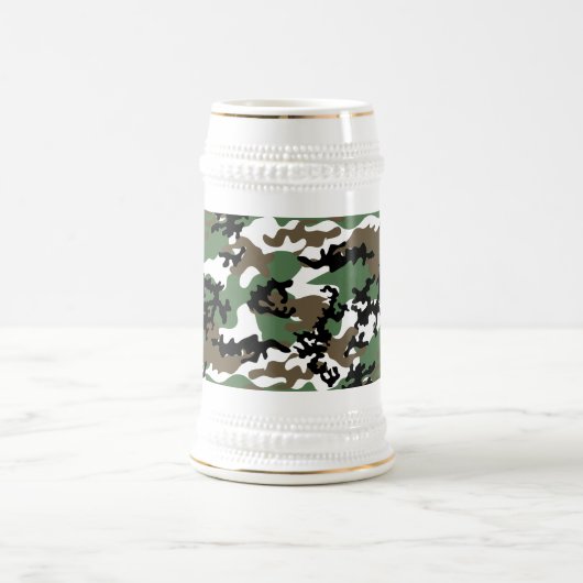 Concrete Oerwoud Camo Beer Stein Bierpul (Center)