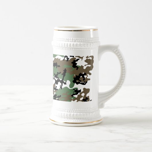 Concrete Oerwoud Camo Beer Stein Bierpul (Rechts)