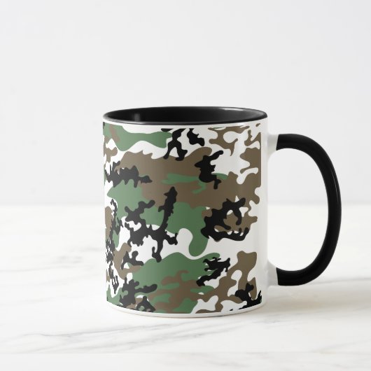 Concrete Oerwoud Camo Glass Mok (Rechts)