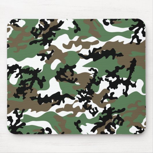 Concrete Oerwoud Camo Mousepad Muismat (Voorkant)