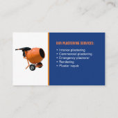 Concrete & Plastering Contractor Business Card  Visitekaartje (Achterkant)