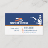 Concrete & Plastering Contractor Business Card  Visitekaartje (Voorkant)