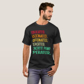 Concrete pompexploitant. Opgeleide gevaccineerde C T-shirt (Voorkant volledig)