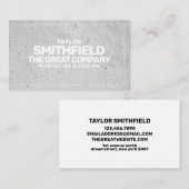 Concrete professionele Visitekaartje (Voorkant / Achterkant)